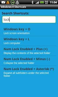 Free Windows 8 Shortcuts APK