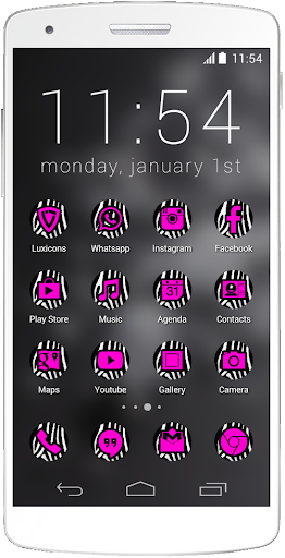 Luxicons Fabulous Zebra Pink