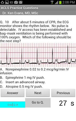 Free ACLS Practice Questions