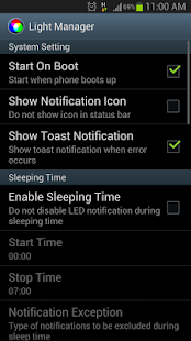 Light Manager - LED Settings - screenshot thumbnail