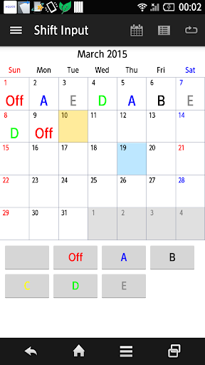 【免費生產應用App】Shift Work Calendar-APP點子