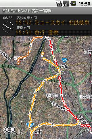 鉄道マップ 中部/私鉄(1) 名鉄 Screen 3