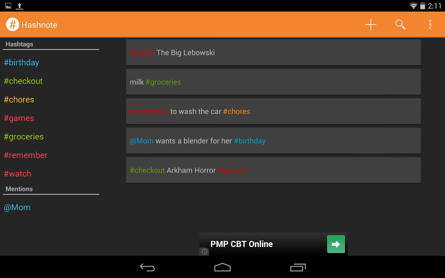    Hashnote- screenshot  