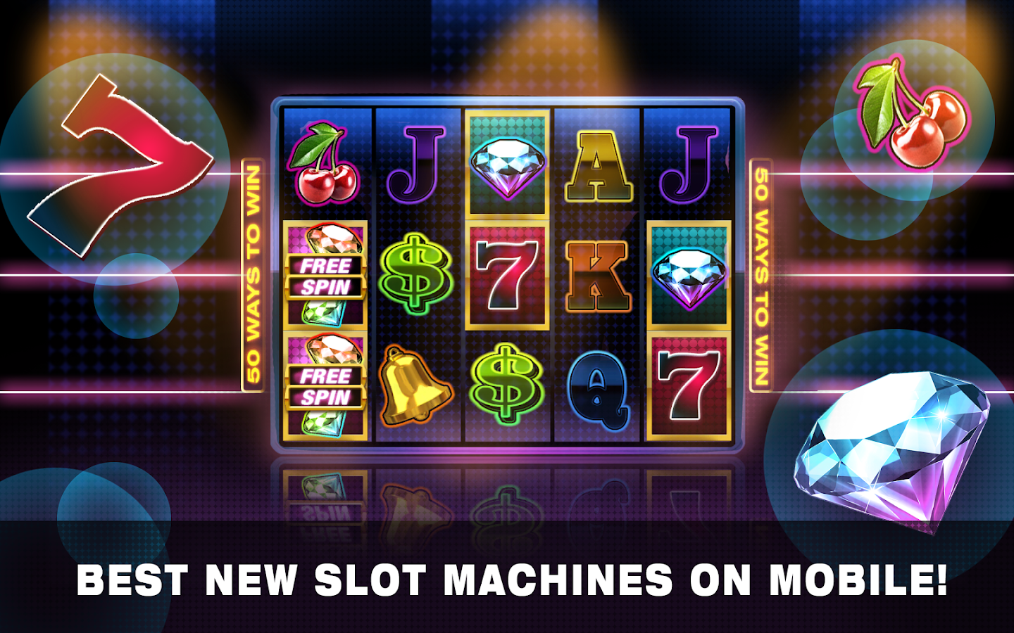 Full moon diamond slot machine