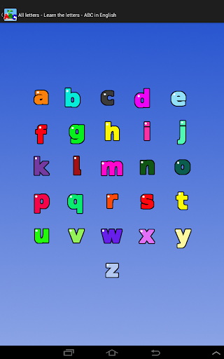 【免費教育App】ABC in English - lite-APP點子