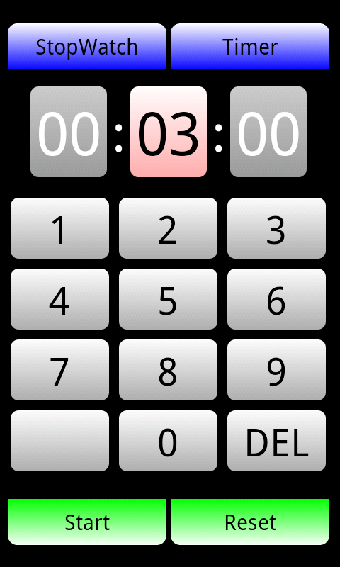 Stop watch &amp; Timer Screen 2
