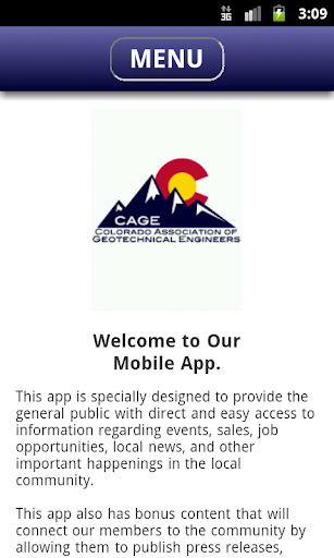 CAGE Mobile App