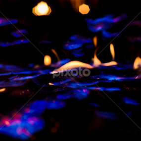 The Swimmer, In The River of Death by Arindam Mitra - Abstract Fire & Fireworks