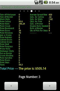 Painting Job Estimator Free - náhled