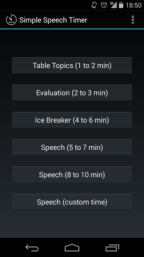 Simple Speech Timer Android Apps on Google Play