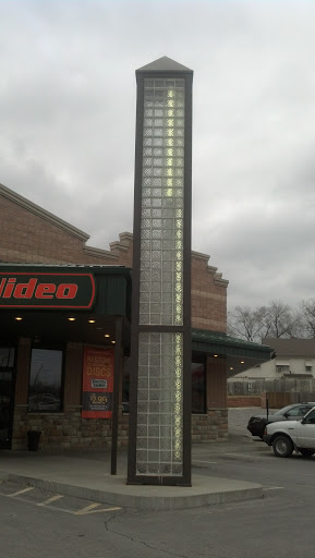 Glass Obelisk at Family Video
