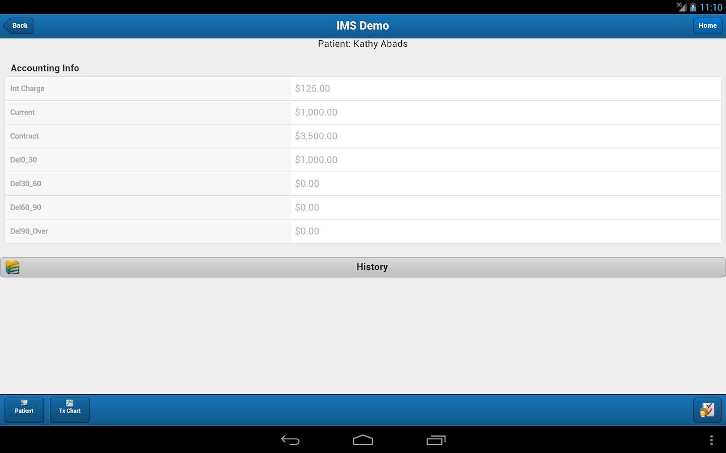  IMS Mobile: screenshot 