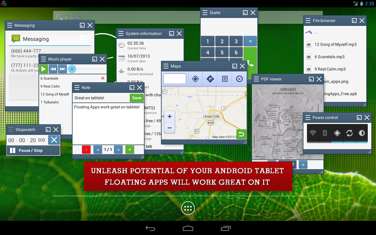 Yüzer Apps (multitasking) - ekran görüntüsü