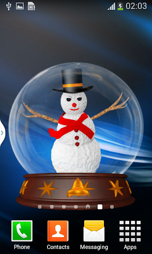 Snowmen 3D Globe