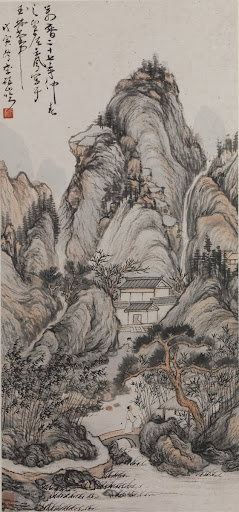 Landscape in the style of Zhan Jingfeng