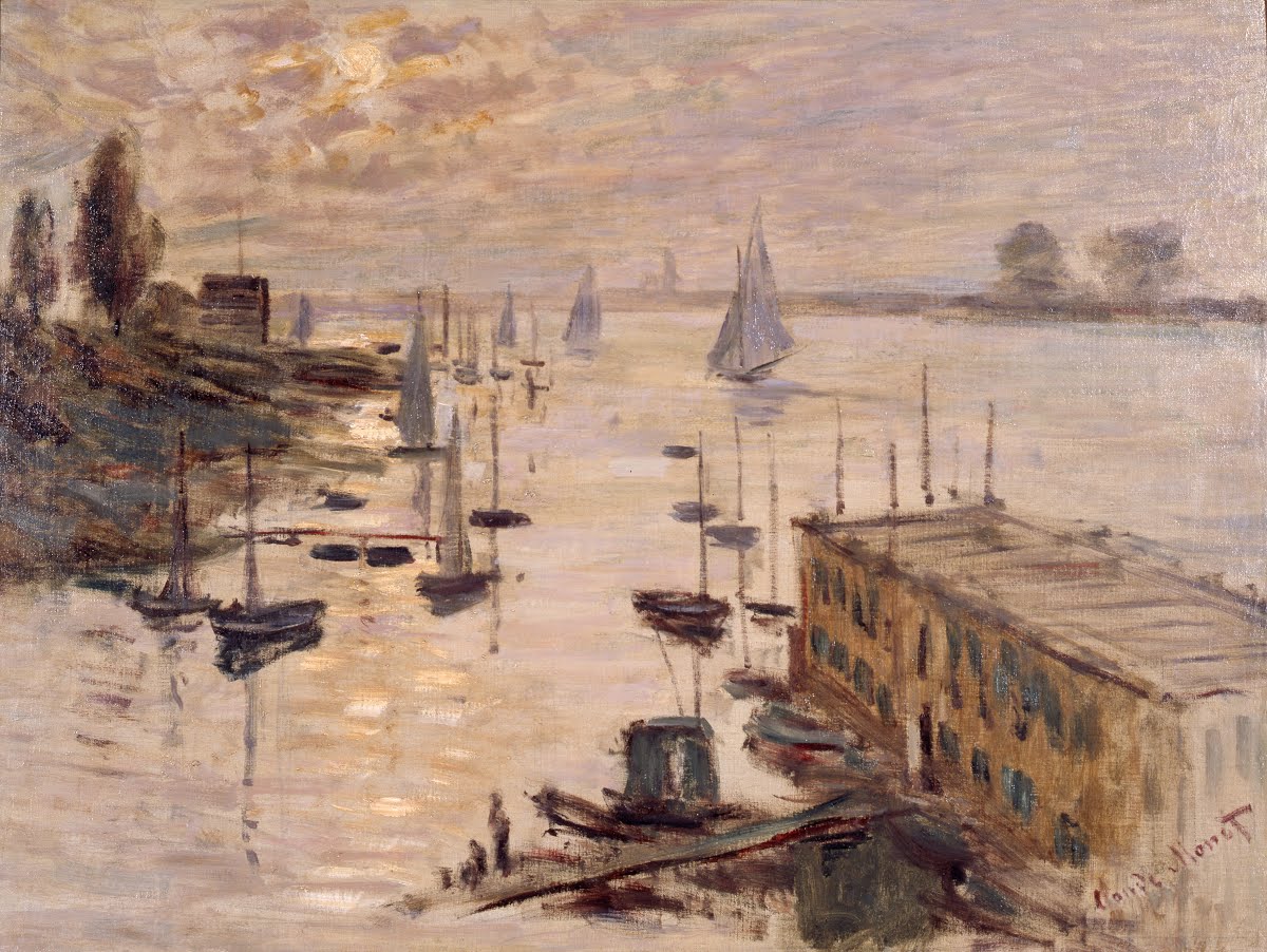 橋から見たアルジャントゥイユの泊地 Monet Claude Google Arts Culture