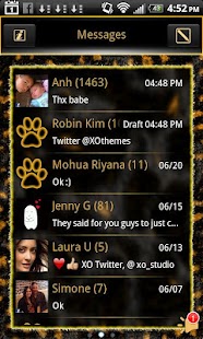 How to download Gold Leopard Theme for GO SMS 1.0 unlimited apk for bluestacks