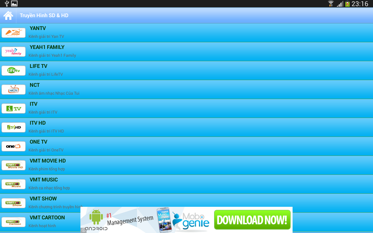 Viet Mobi TV 4 - screenshot