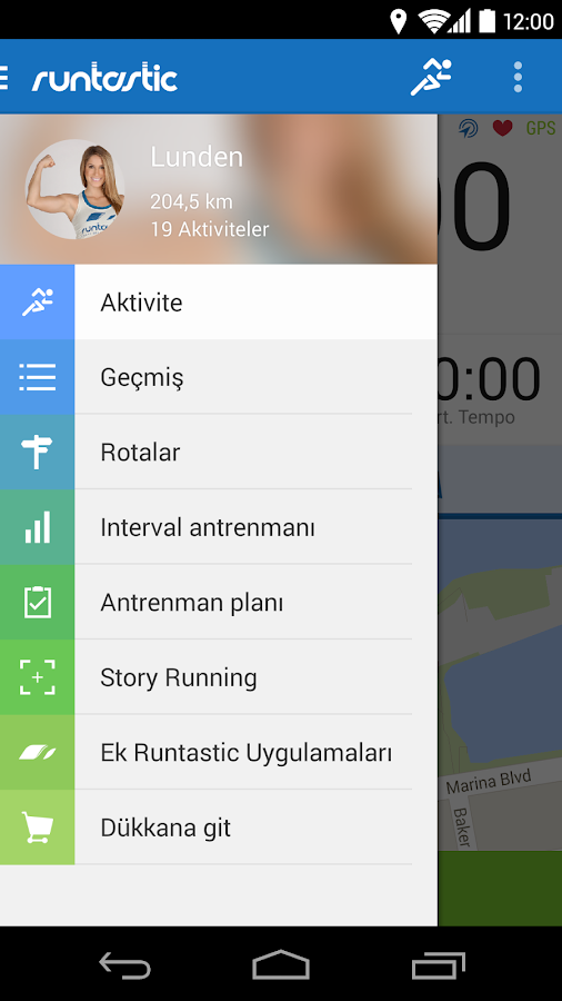 Runtastic PRO - screenshot