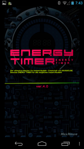 Energy Timer German English