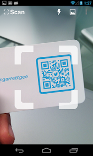 Screenshot dell'applicazione Android QR Code Reader