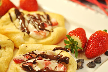 Cream Cheese Strawberry Danish