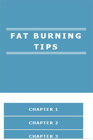 FAT BURNING TIPS
