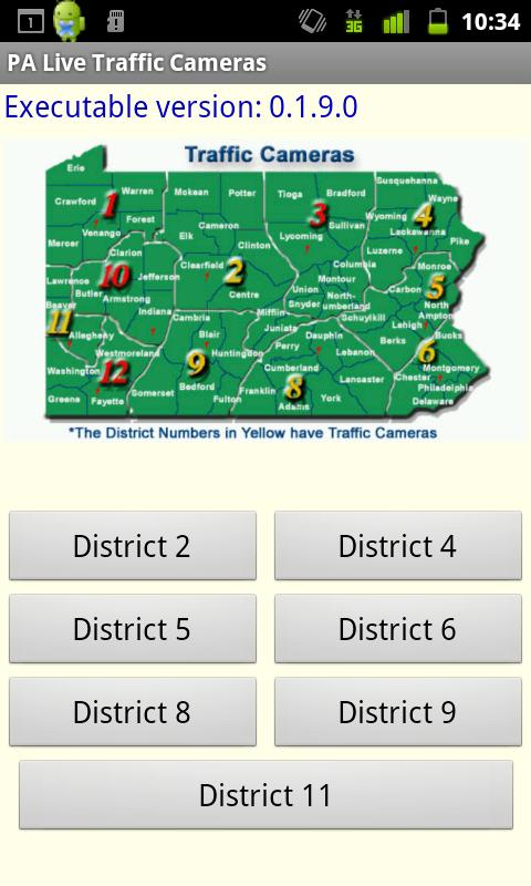 Android application PA Live State Traffic Cams screenshort