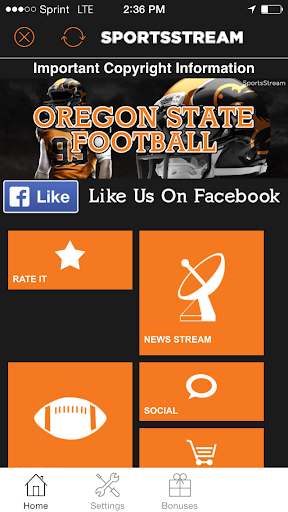Oregon State Football STREAM