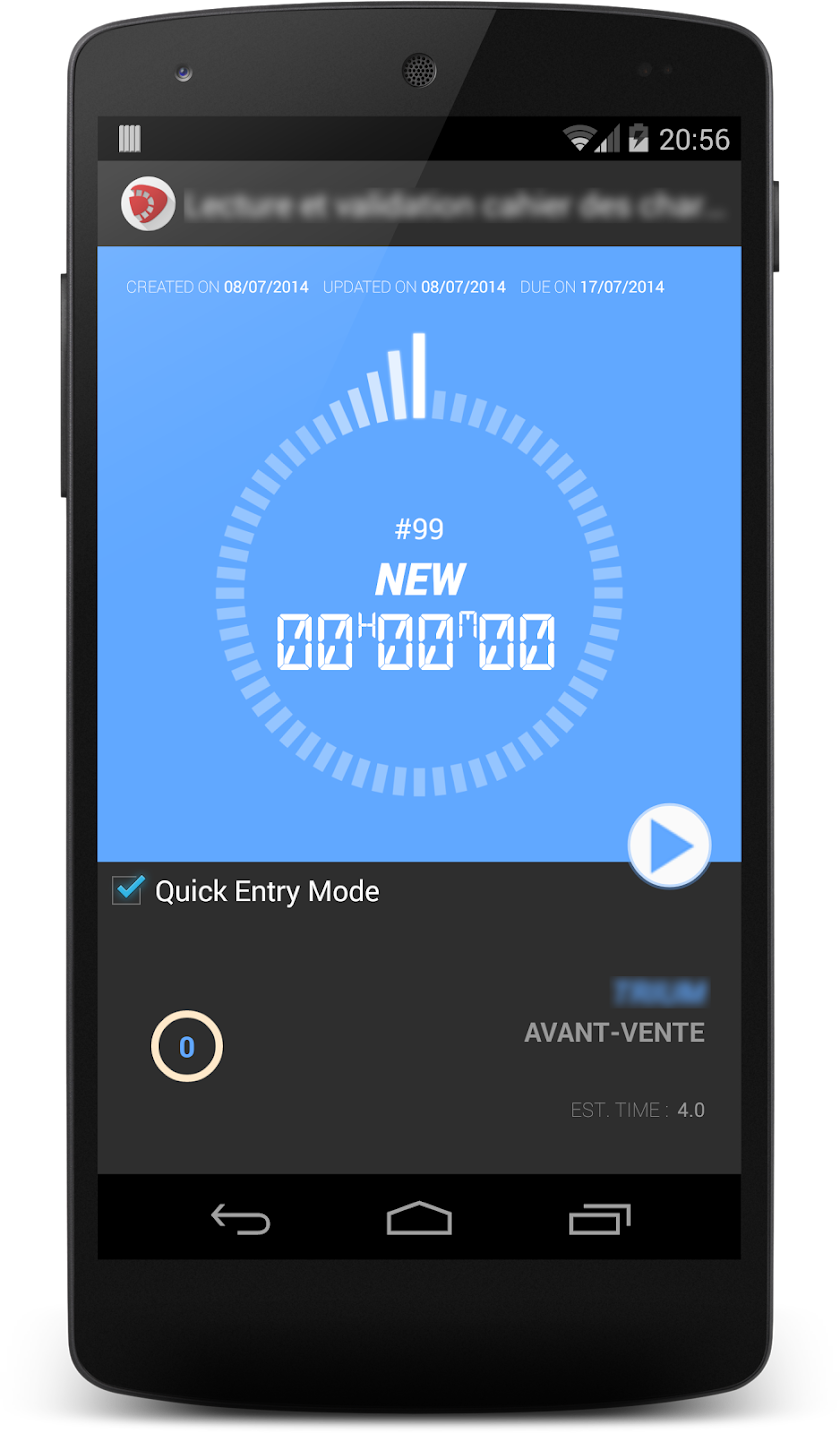 RedTimer Screen 3