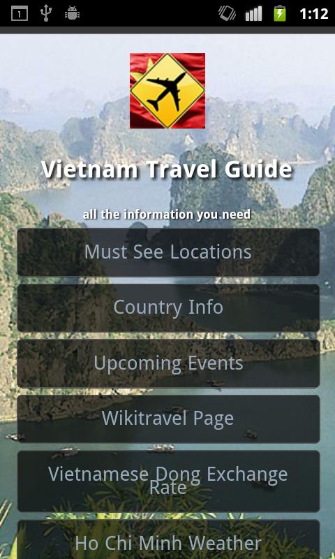 Android application Vietnam Travel Guide screenshort