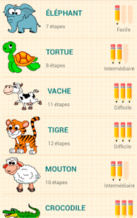 Capture d'ecran de l'application Android How to Draw Animals