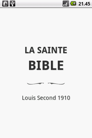 Android application La Sainte Bible, Louis Segond screenshort