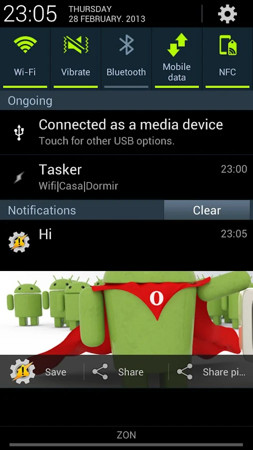 AutoNotification - screenshot
