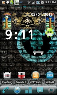  Masonic Pillars Clock Widget: miniatura de captura de pantalla  