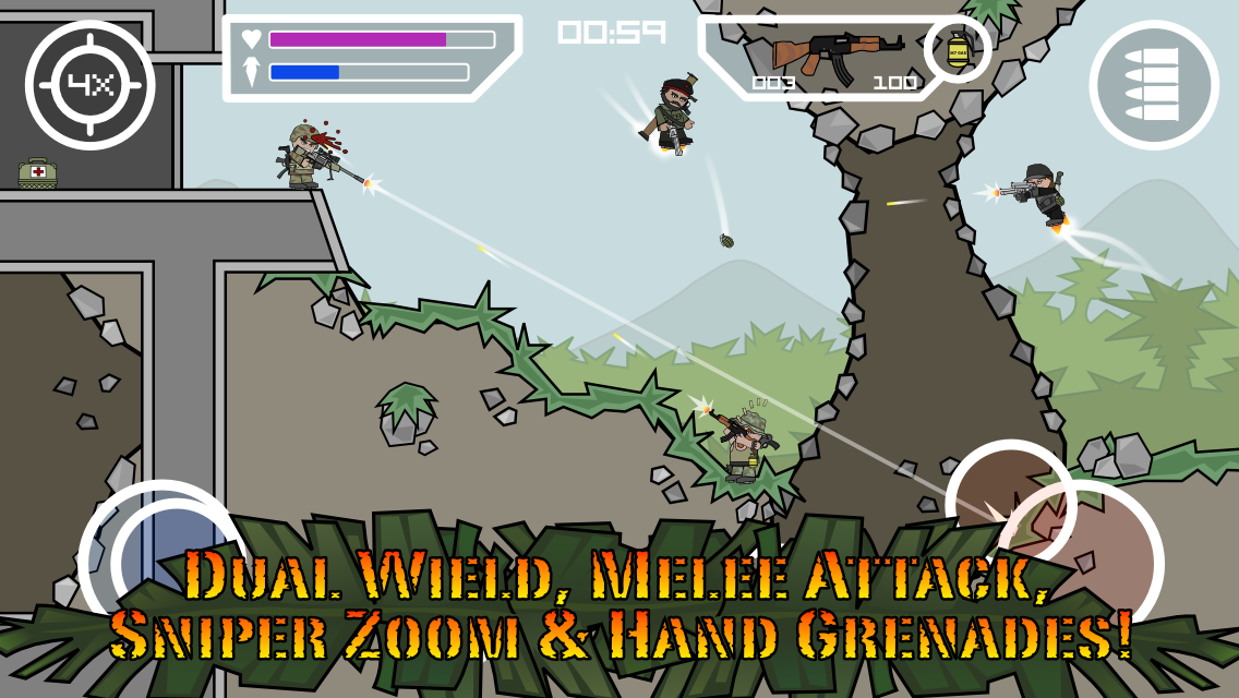  Doodle Army 2 : Mini Militia: captura de tela 
