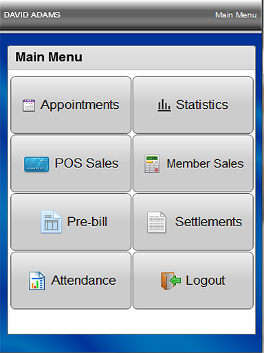 Club Systems Admin Tablet