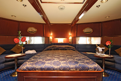The Owner's Suite aboard the twin clipper ships Star Clipper and Star Flyer offers a king-size bed and room to spread out. 