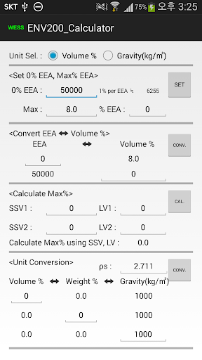 WESS Global ENV200 Calculator