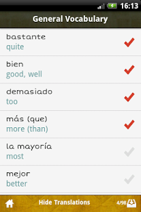 Spanish GCSE Vocabulary AQA Screenshots 8