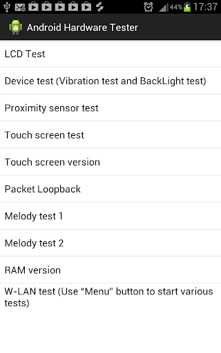 Hardware Tester for Android