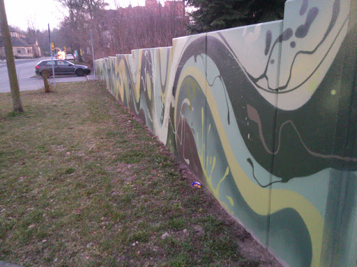 Green Splash Street Art