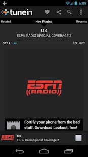 TuneIn Radio - screenshot thumbnail
