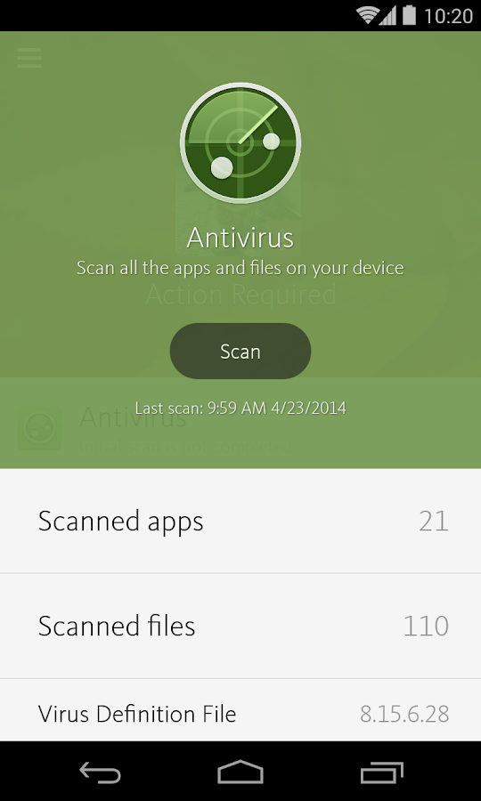    Avira Antivirus Security- screenshot  