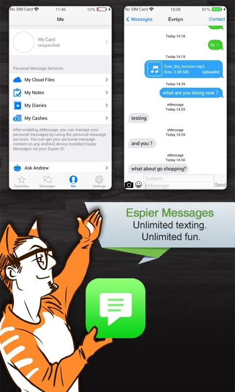 Espier Messages Pro - screenshot