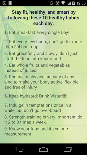 Healthy Habit Tips