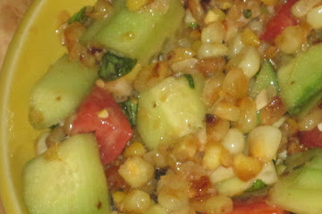 Corn, Cucumber and Tomato Salad