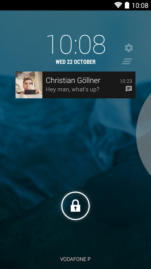 Android application NotiWidget - Notifications screenshort