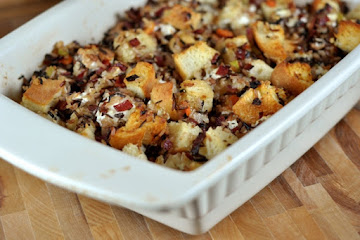 Wild Rice and Creamy Goat Cheese Stuffing