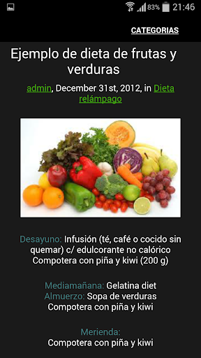 【免費健康App】Dietas rápidas para adelgazar-APP點子